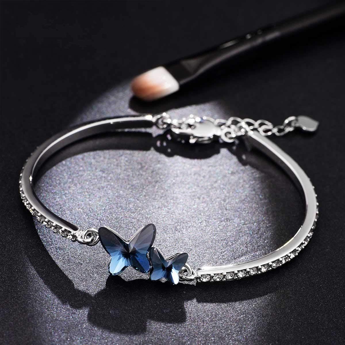 Bracelet papillon en cristal Swarovski® - Carallor l Site Officiel l Bijoux Uniques