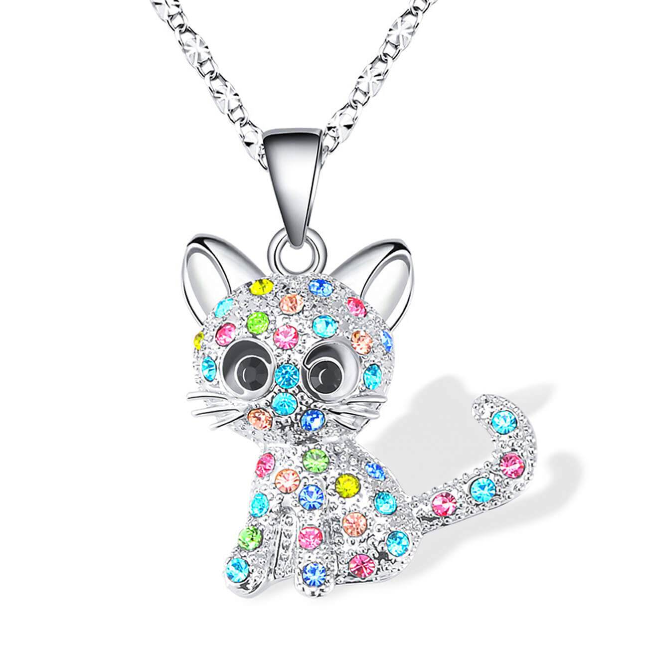 Collier chat en cristal Swarovski - Carallor l Site Officiel l Bijoux Uniques