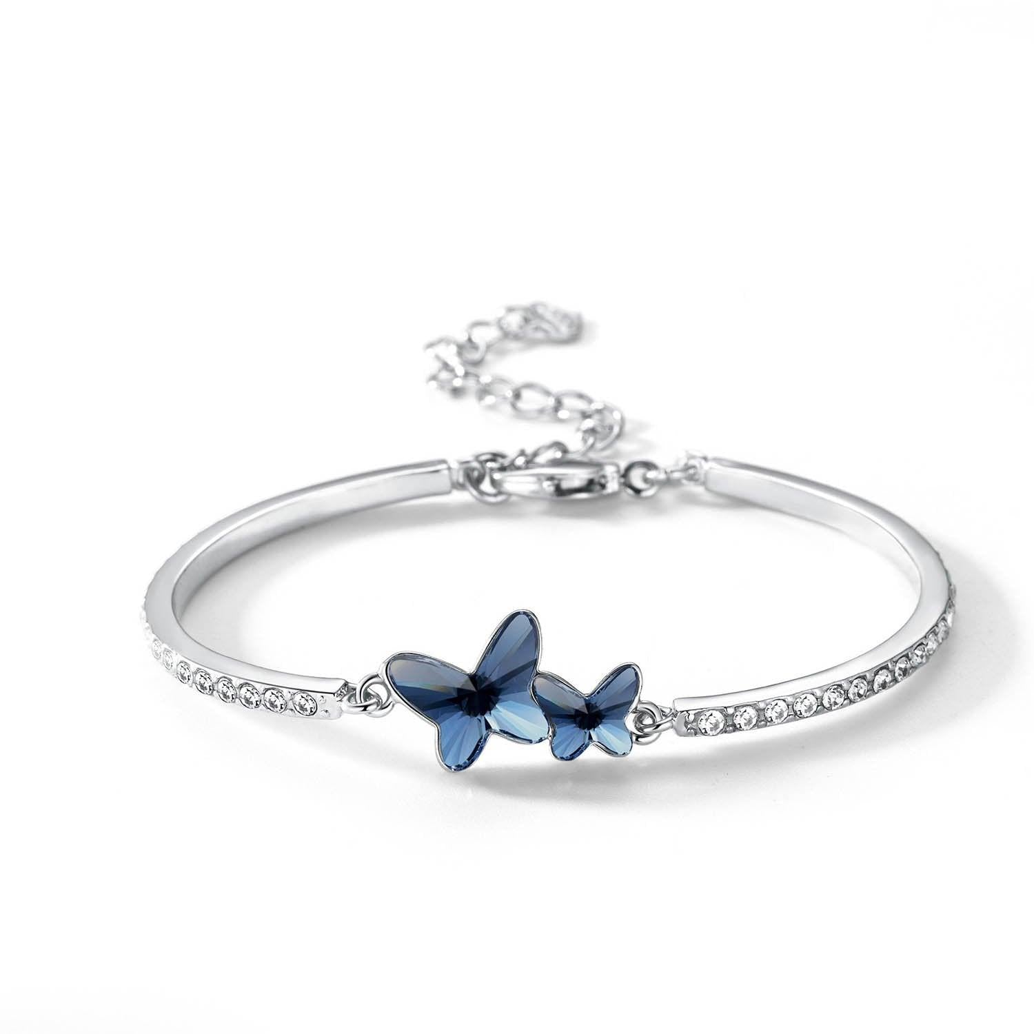 Bracelet papillon en cristal Swarovski® - Carallor l Site Officiel l Bijoux Uniques