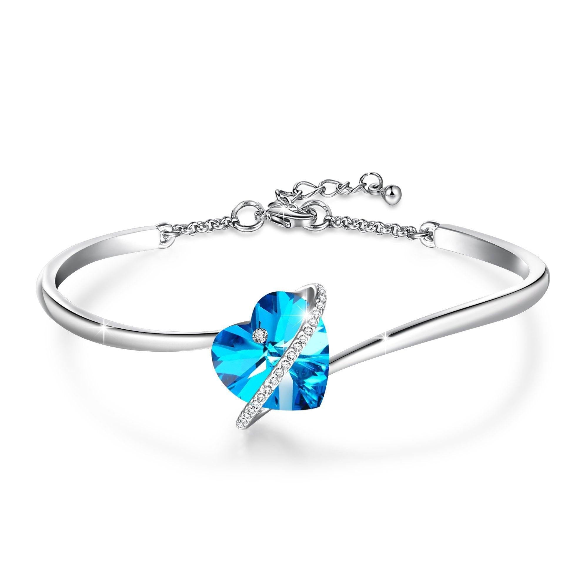 Bracelet Infinity Love bleu - Carallor l Site Officiel l Bijoux Uniques