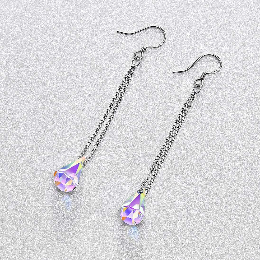 Boucles d'oreilles teardrop vitrail - Carallor l Site Officiel l Bijoux Uniques